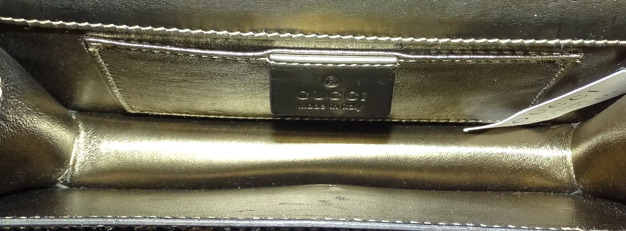 Gucci Metallic Gold Mirror Clutch