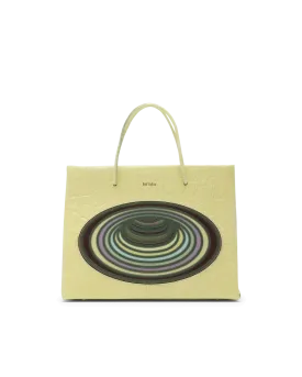 Hanna Croc Calfskin Tote Bag