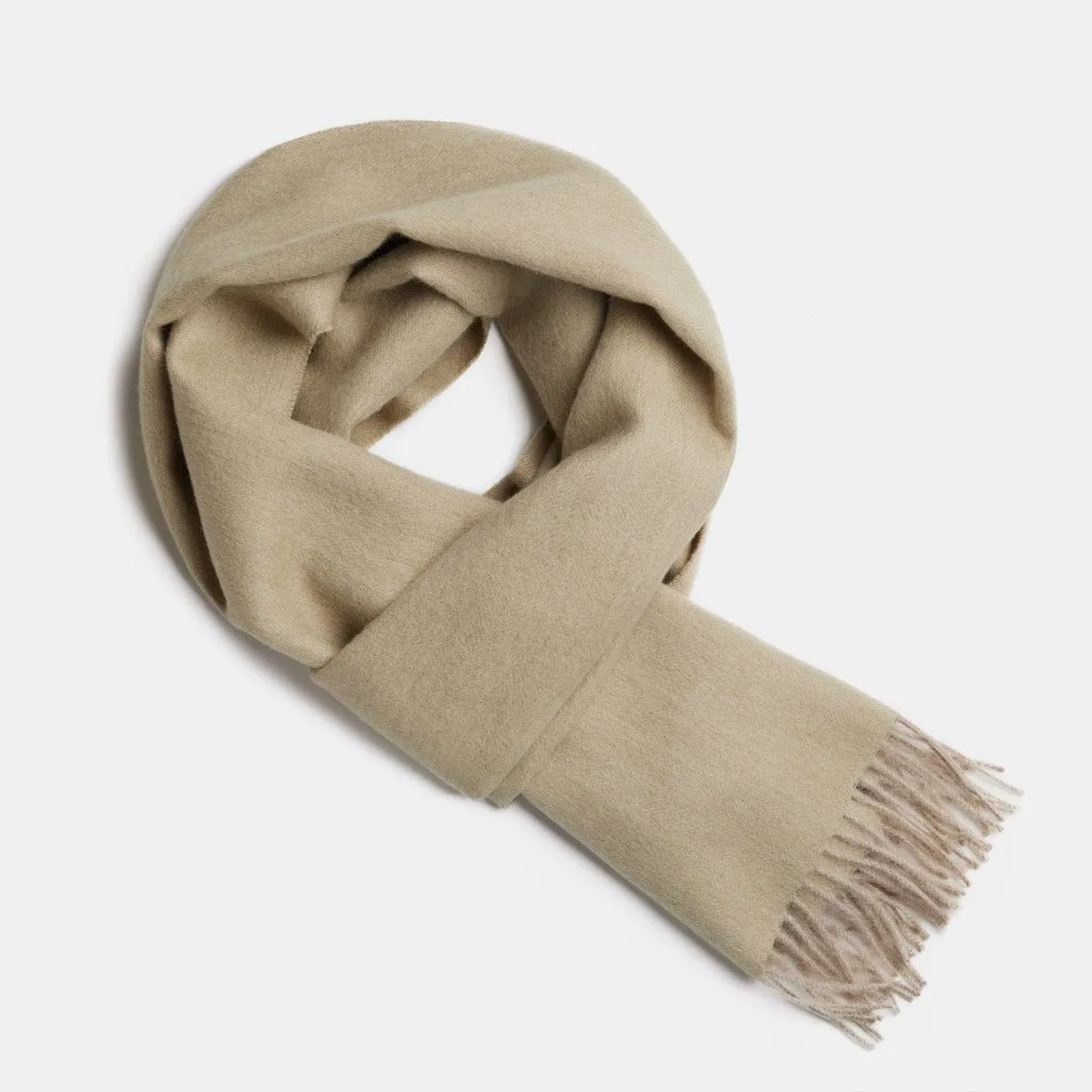 Herringbone Baby Alpaca Wool Scarf from Peru