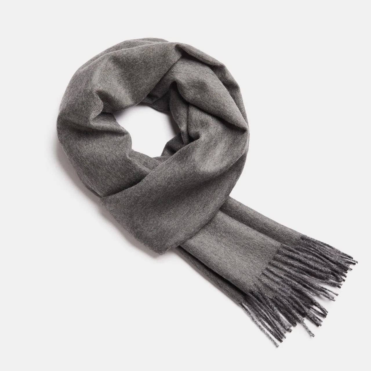 Herringbone Baby Alpaca Wool Scarf from Peru
