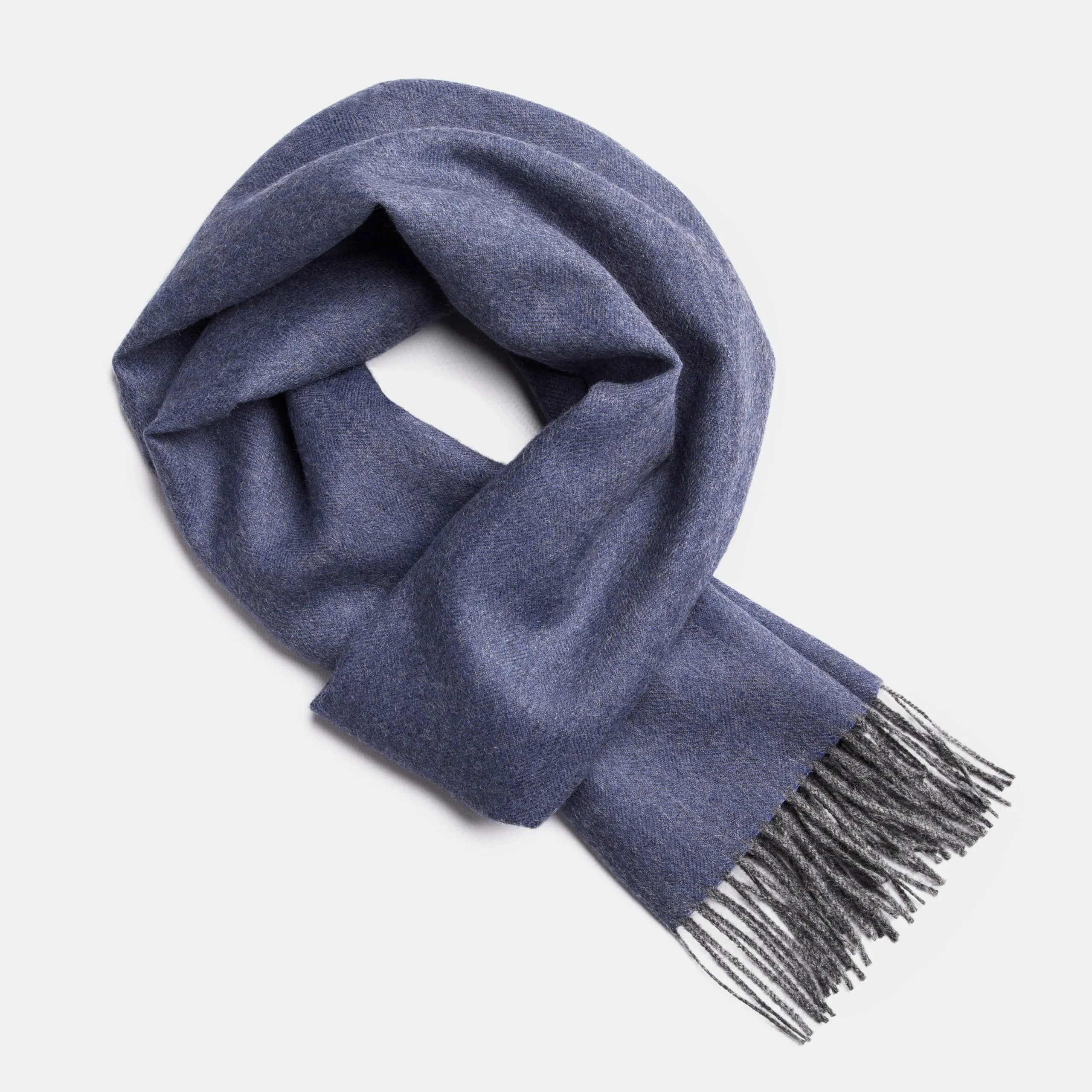 Herringbone Baby Alpaca Wool Scarf from Peru