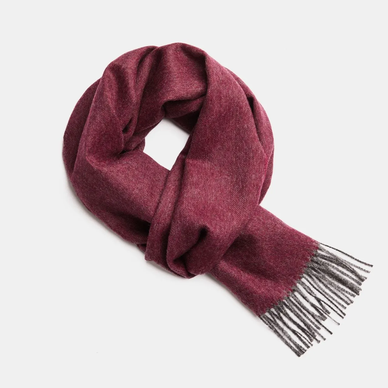 Herringbone Baby Alpaca Wool Scarf from Peru