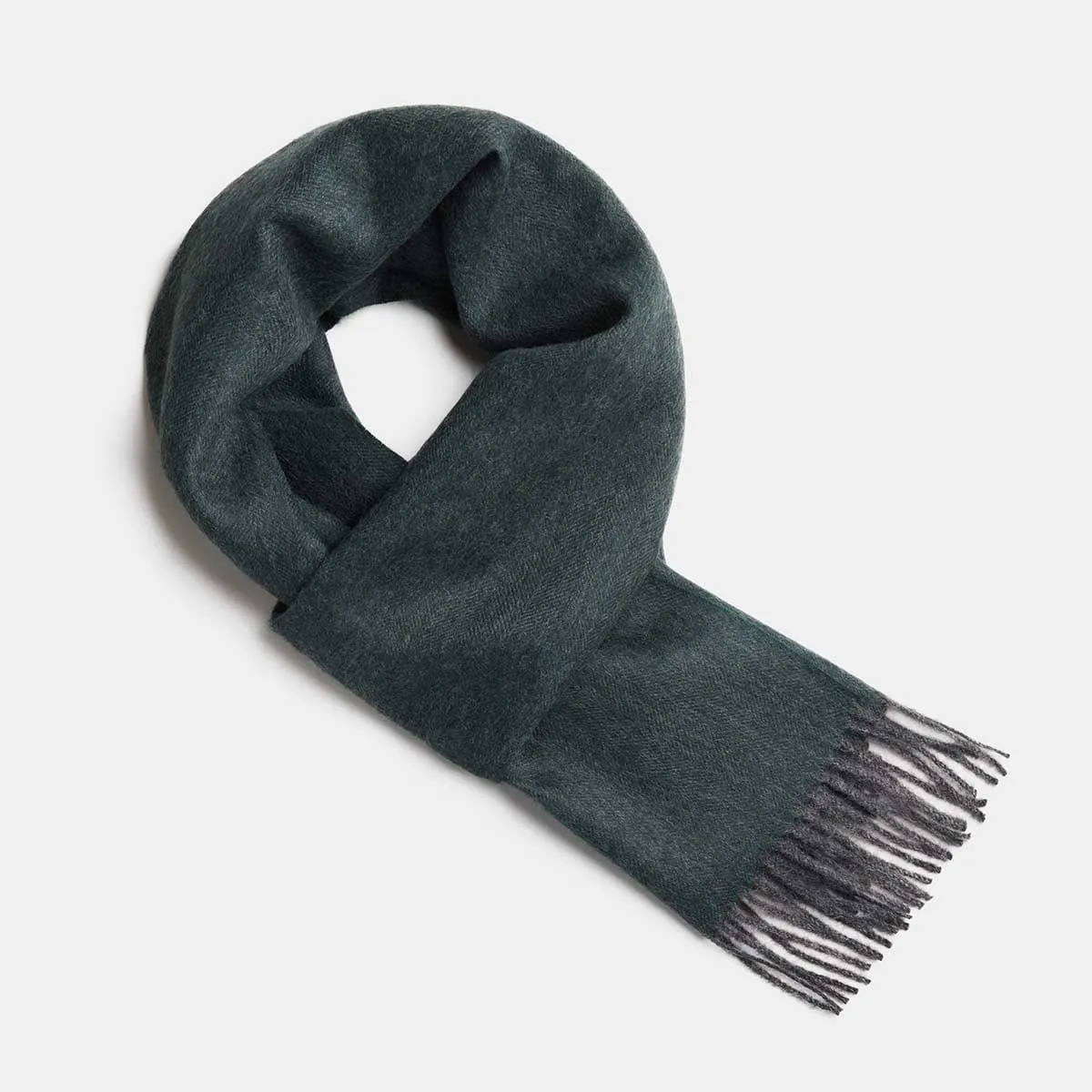 Herringbone Baby Alpaca Wool Scarf from Peru