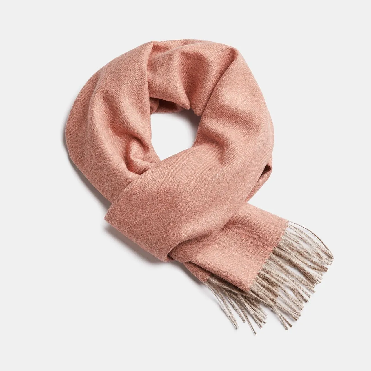 Herringbone Baby Alpaca Wool Scarf from Peru