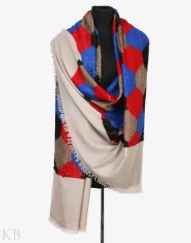 Hexagon Towel Pashmina Shawl
