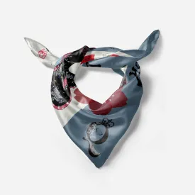 Hojo Masako Samurai Silk Square Scarf
