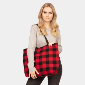 iLLASPARKZ Buffalo Plaid Check Tote Bag