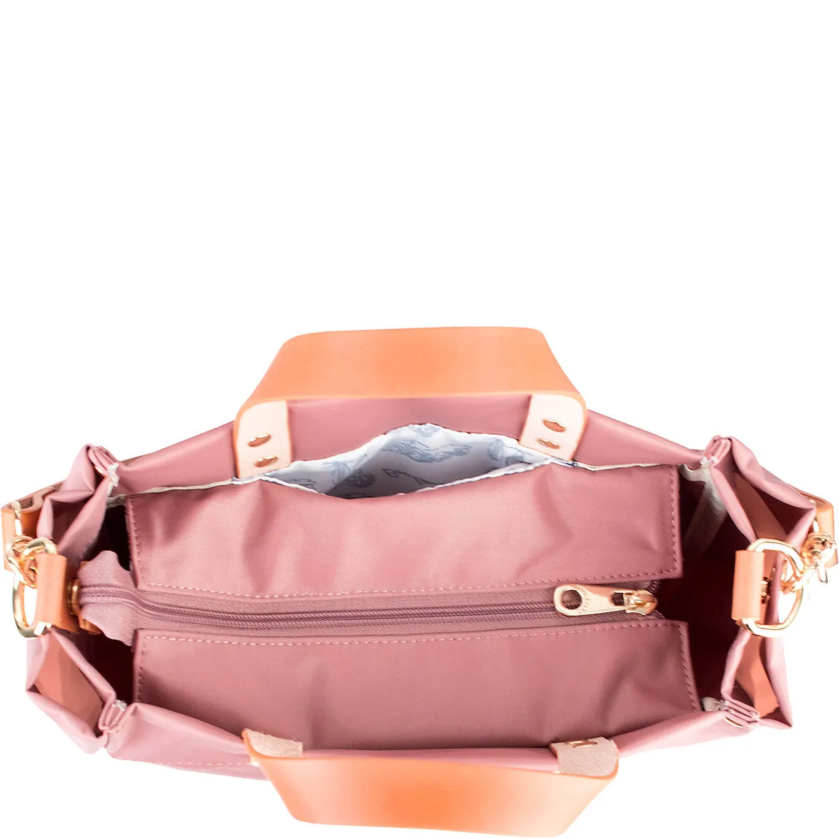 Joey Nylon Tote - Mauve (Ships in 1-2 Weeks)