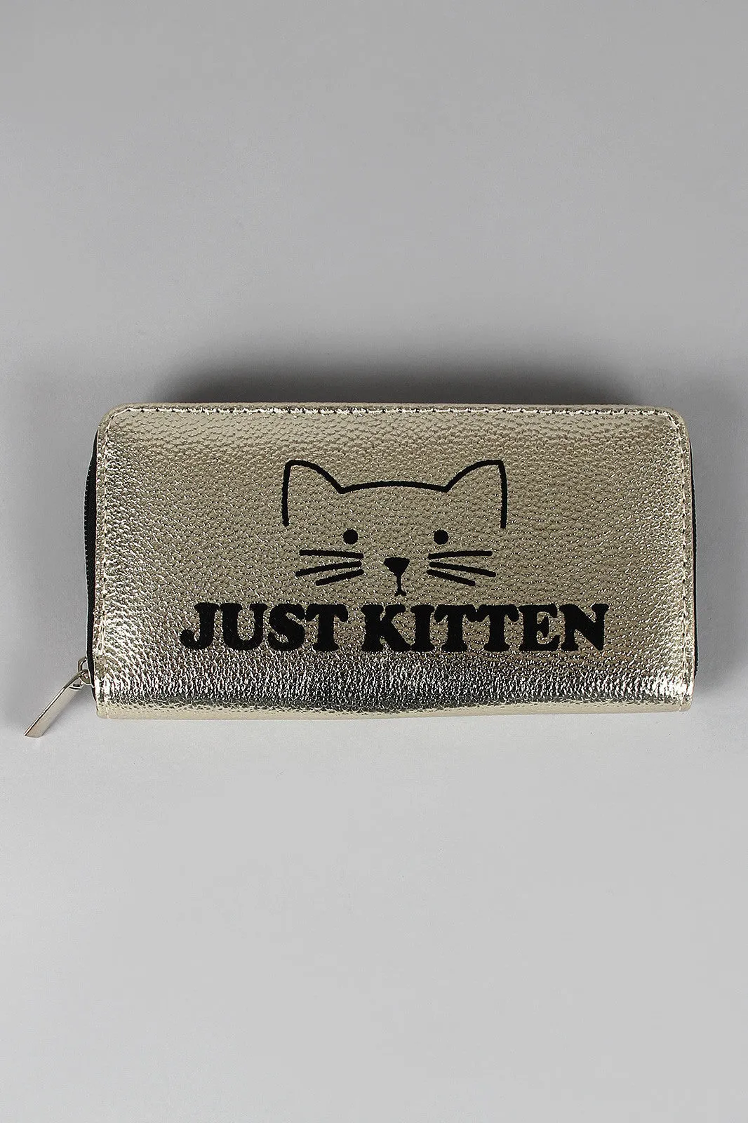 Just Kitten Metallic Wallet