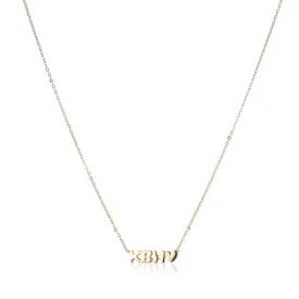 KØBENHAVN, Letters Necklace, Golden