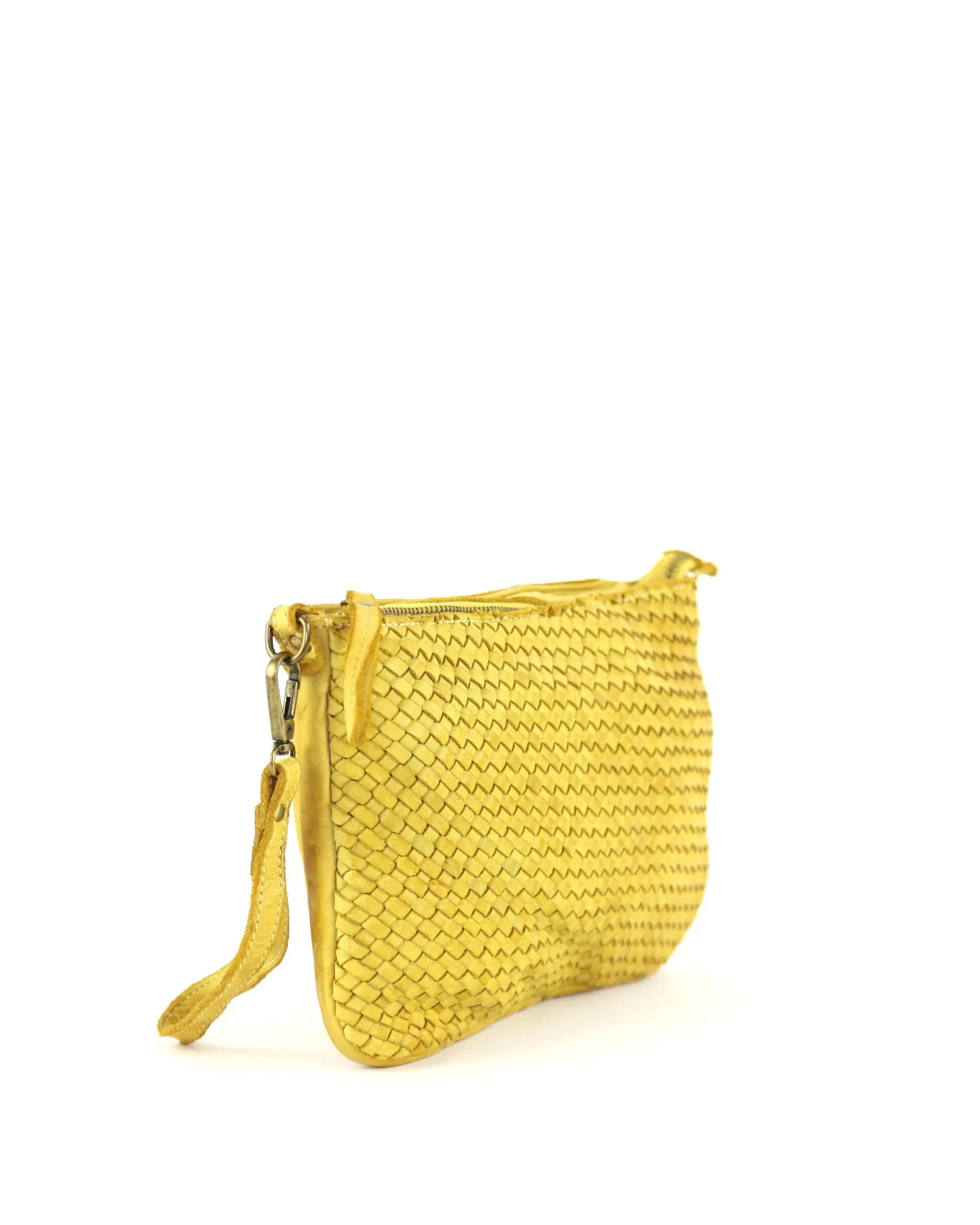 Laura Woven Crossbody in Black