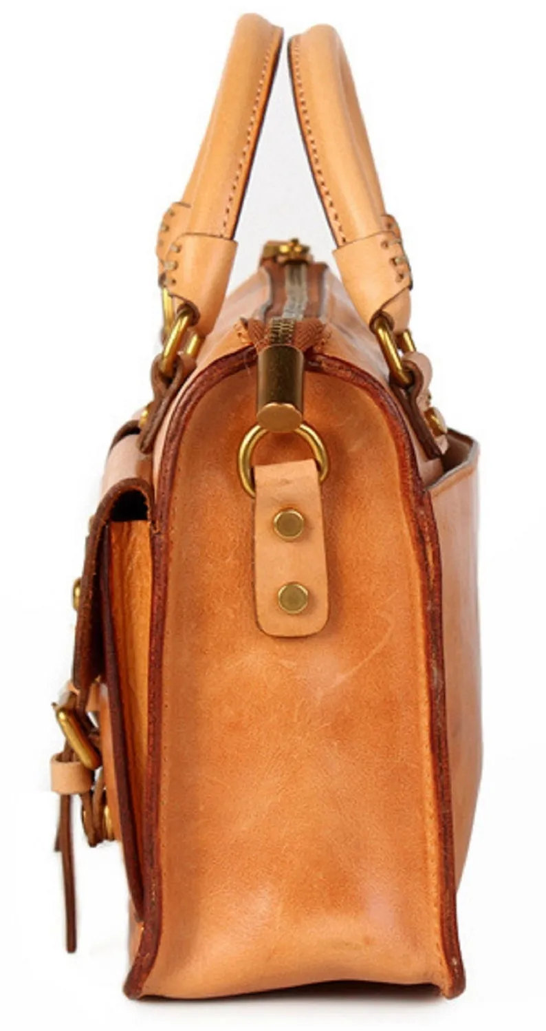 Leather Buttons Crossbody Bag