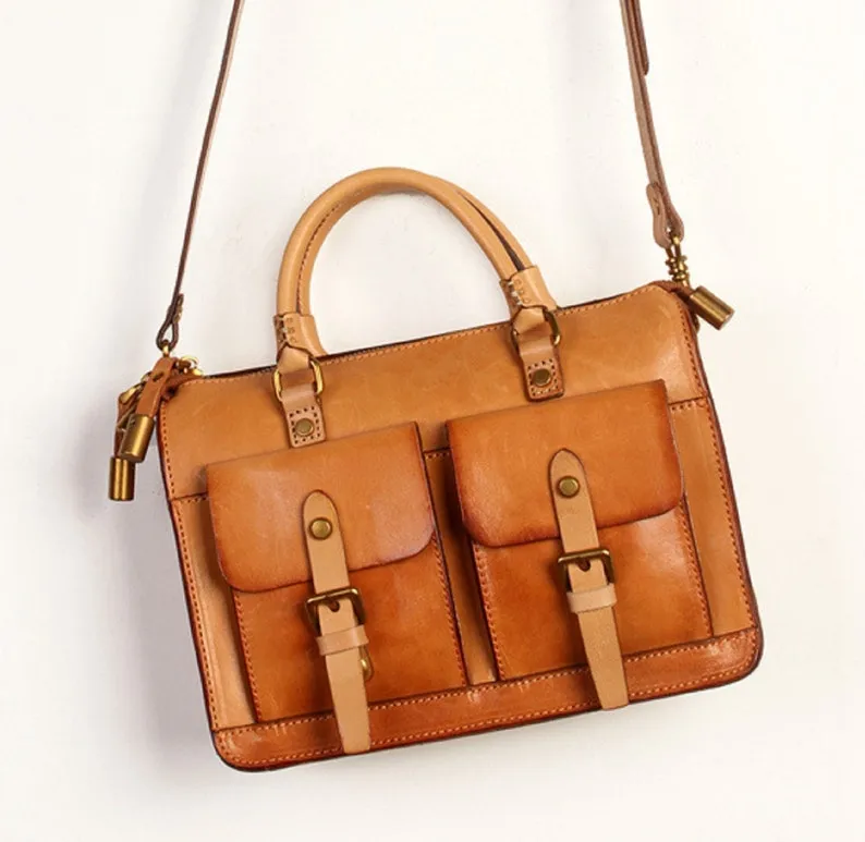 Leather Buttons Crossbody Bag