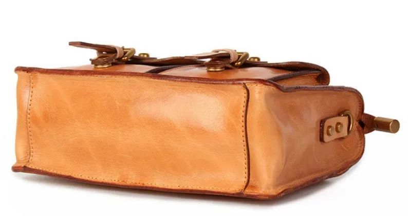 Leather Buttons Crossbody Bag