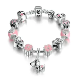 Lovely Dog Charms Bracelets