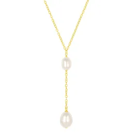 Lula Pearl Lariat Necklace
