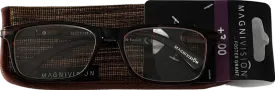 magnivision Edward Lenses Reading Glasses  3 Brown