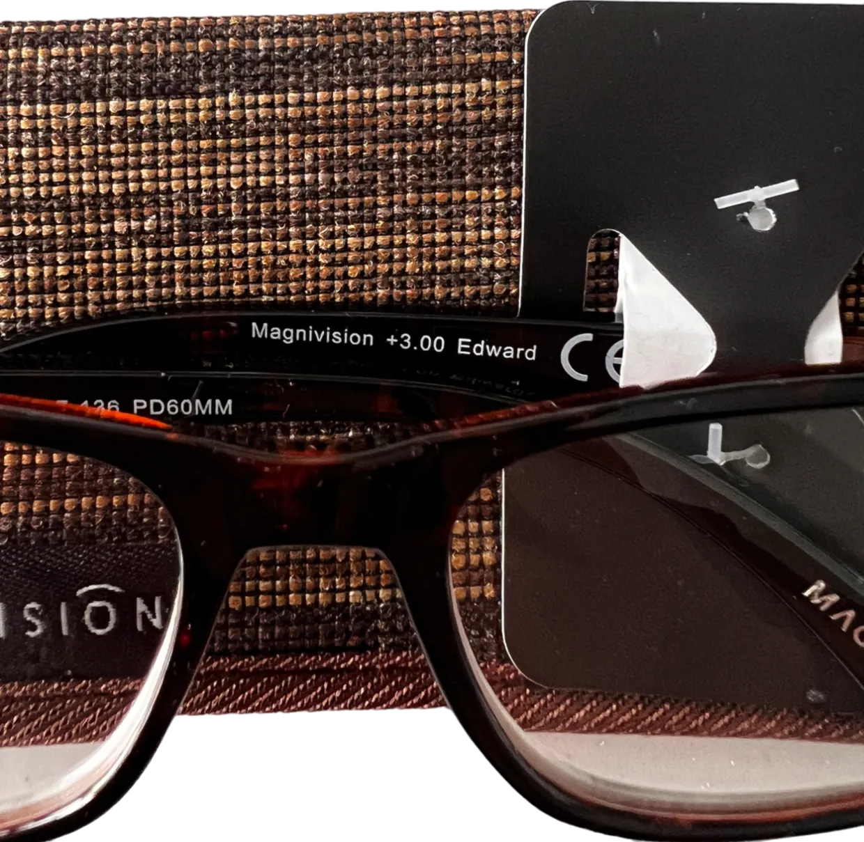magnivision Edward Lenses Reading Glasses  3 Brown