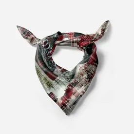 Mary Queen of Scots Plaid Silk Square Scarf