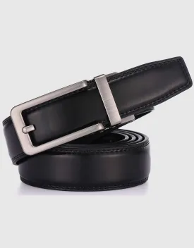 Men's Classic Keen Design Leather Ratchet  Belt