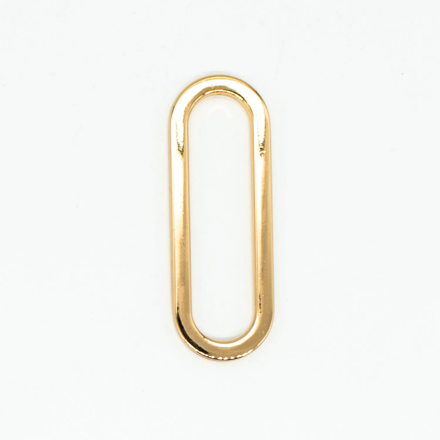 Metal Oval Ring Buckles Gold