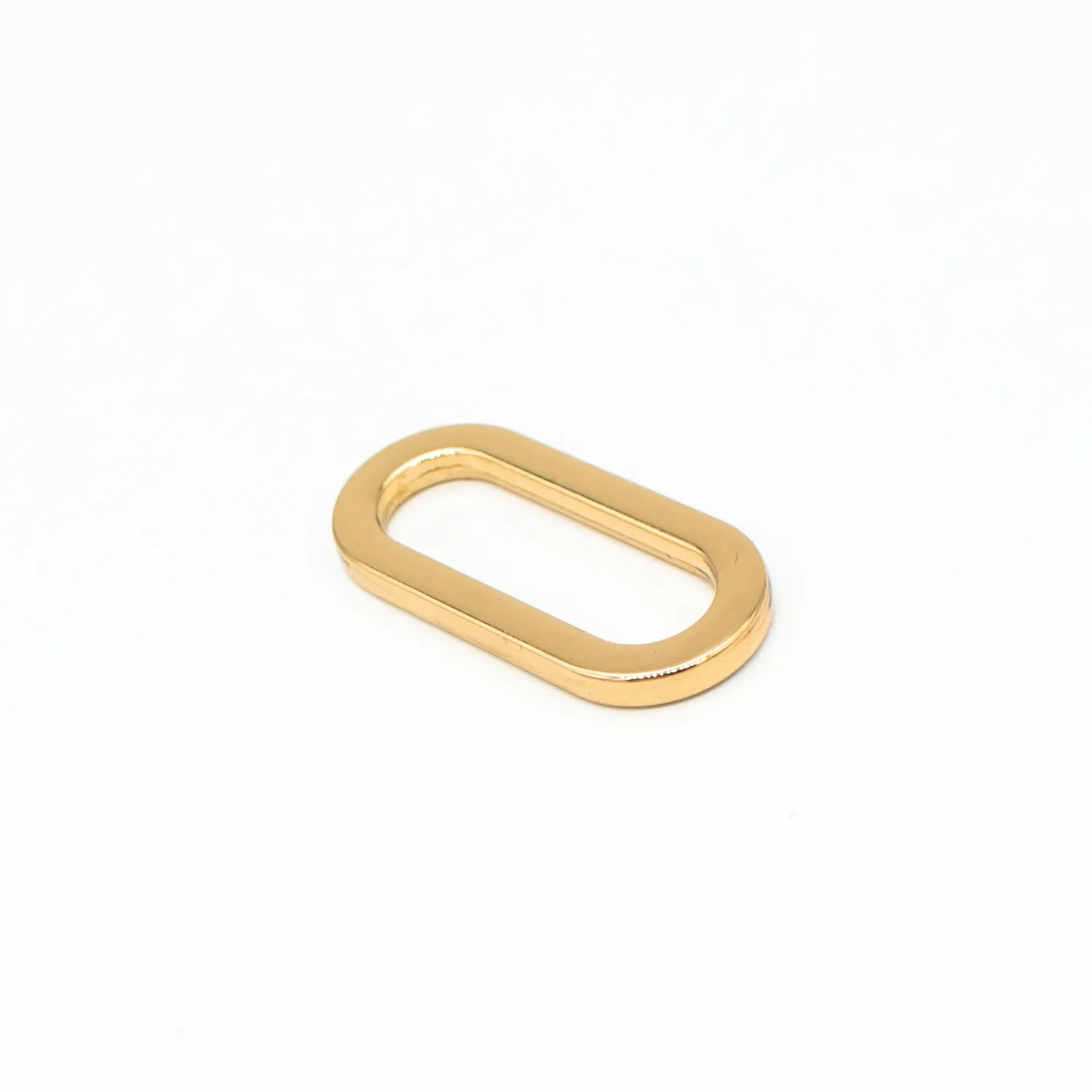 Metal Oval Ring Buckles Gold