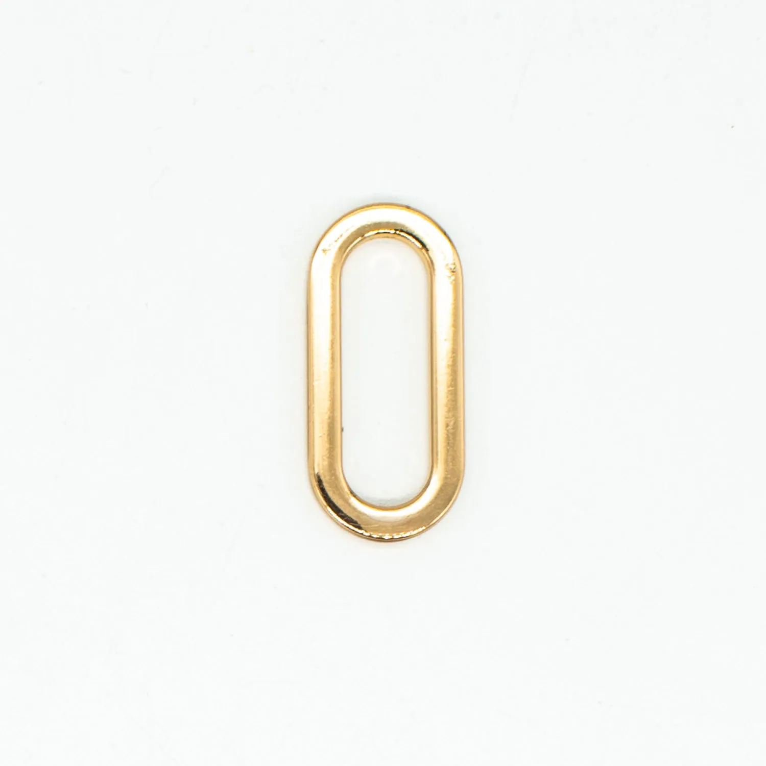 Metal Oval Ring Buckles Gold