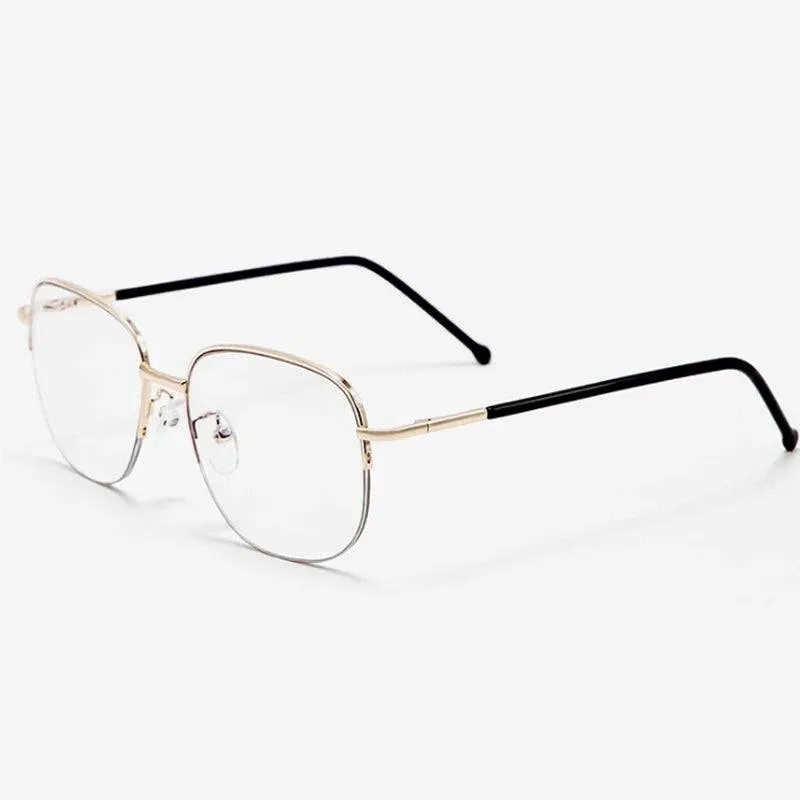 Metal Progressive Anti Blue Ray UV Protect Multifocal Reading Glasses