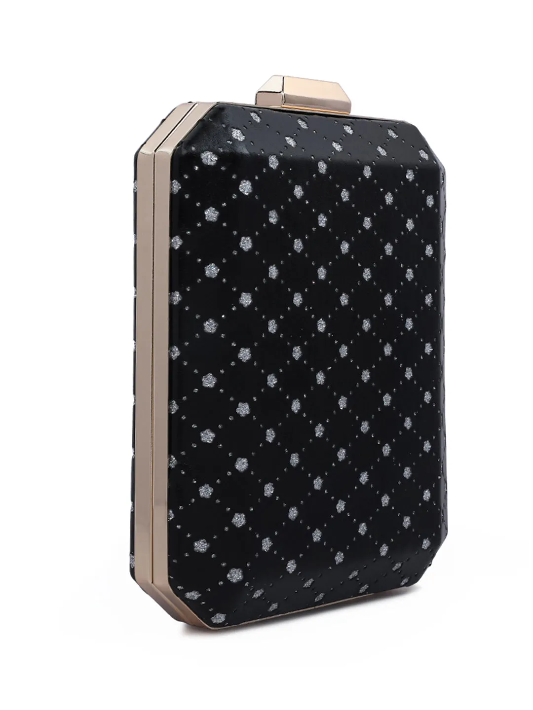 Metallic Cut Out Clutch Bag
