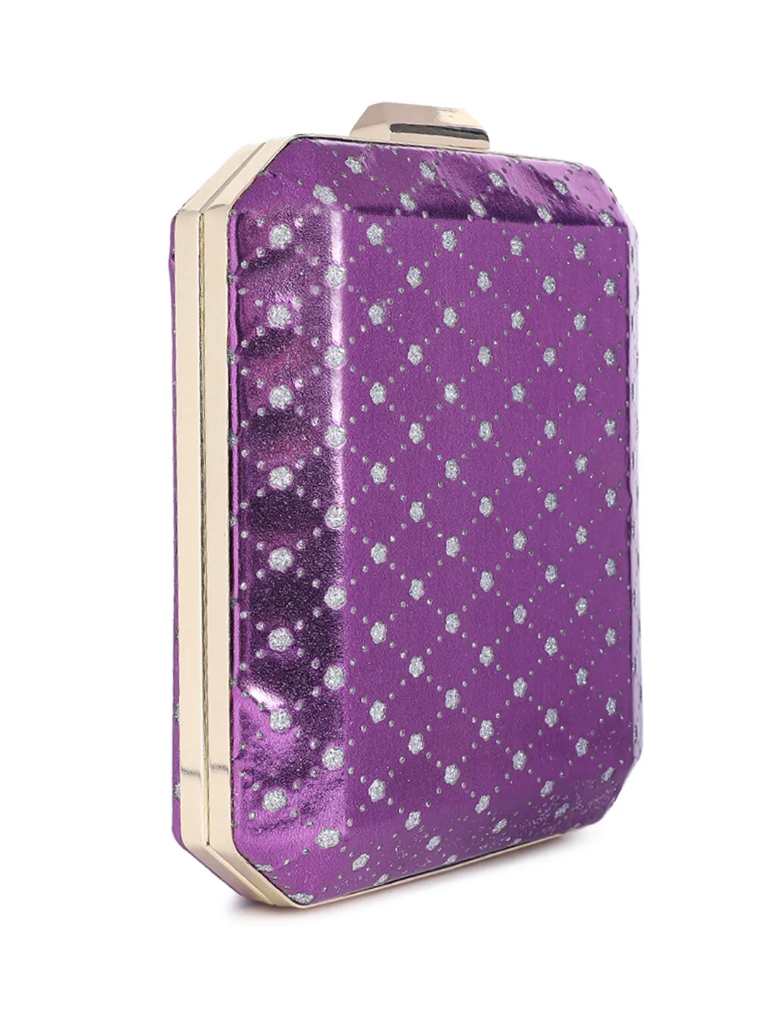 Metallic Cut Out Clutch Bag