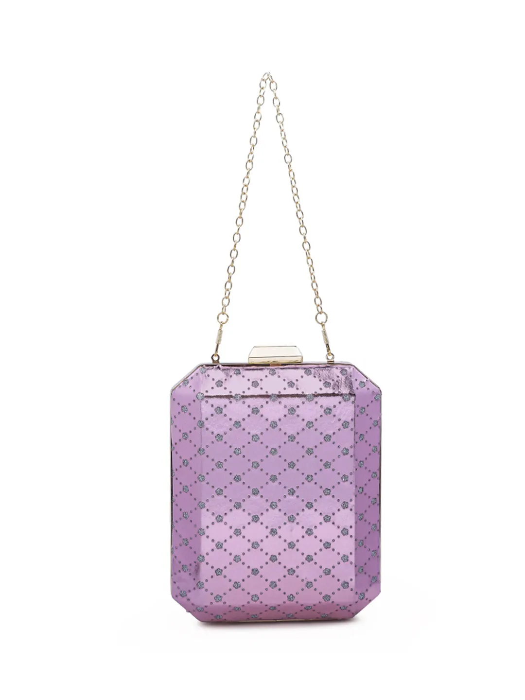 Metallic Cut Out Clutch Bag