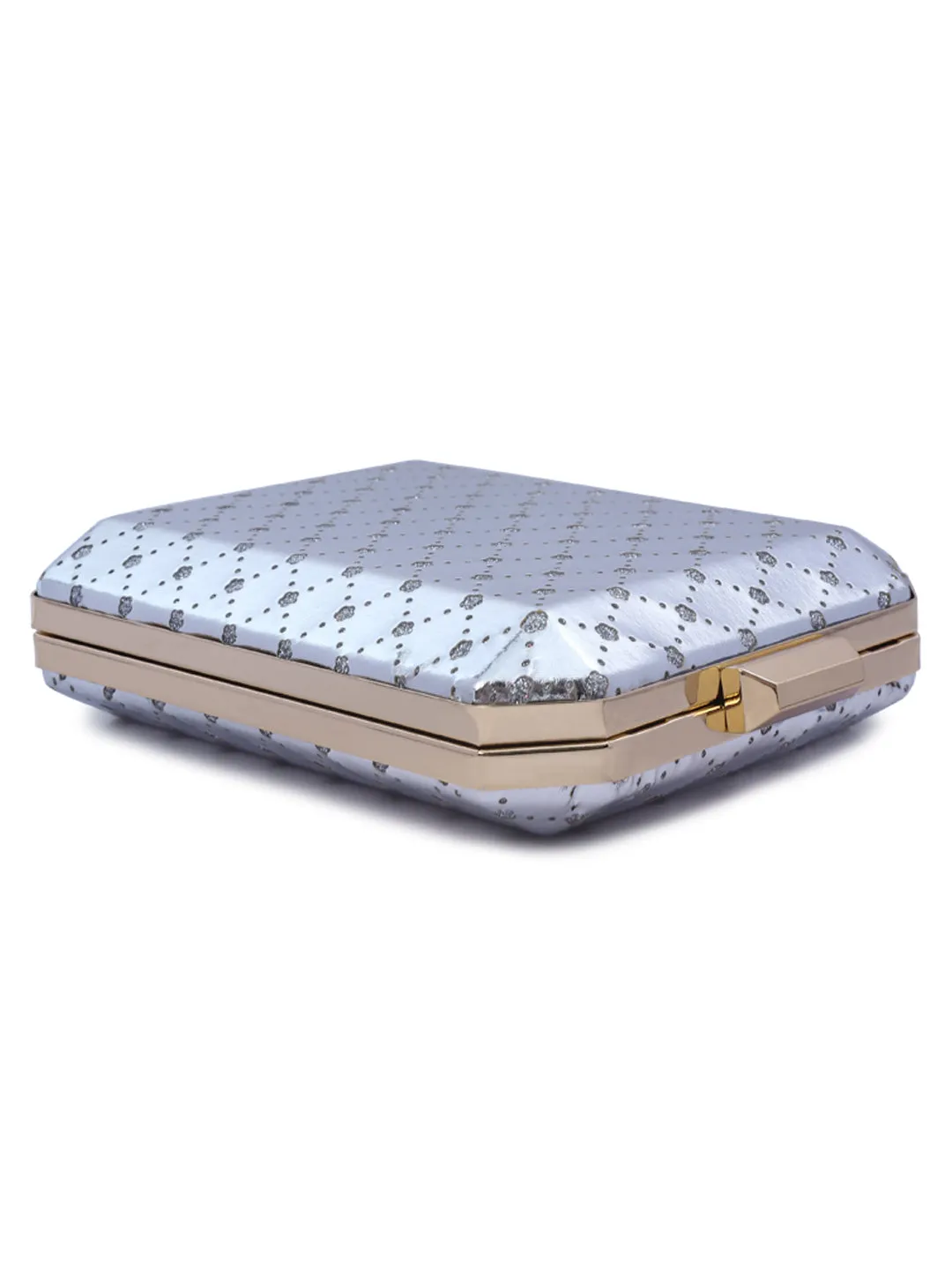 Metallic Cut Out Clutch Bag