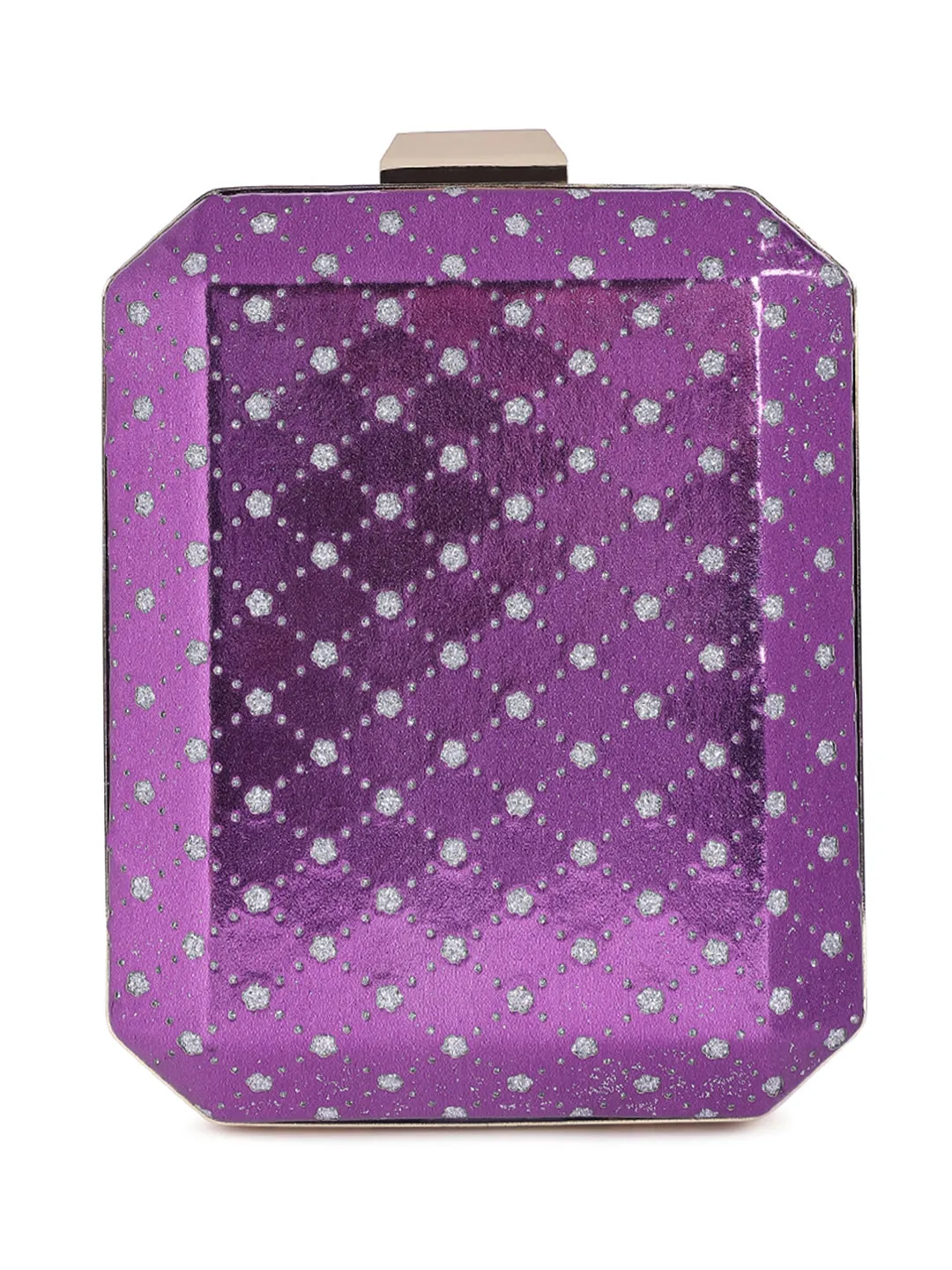 Metallic Cut Out Clutch Bag