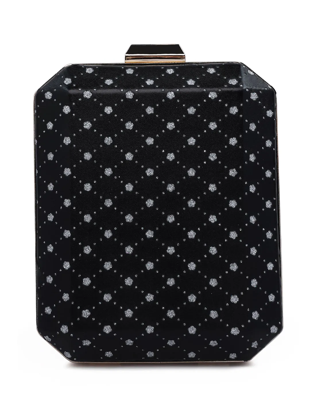 Metallic Cut Out Clutch Bag