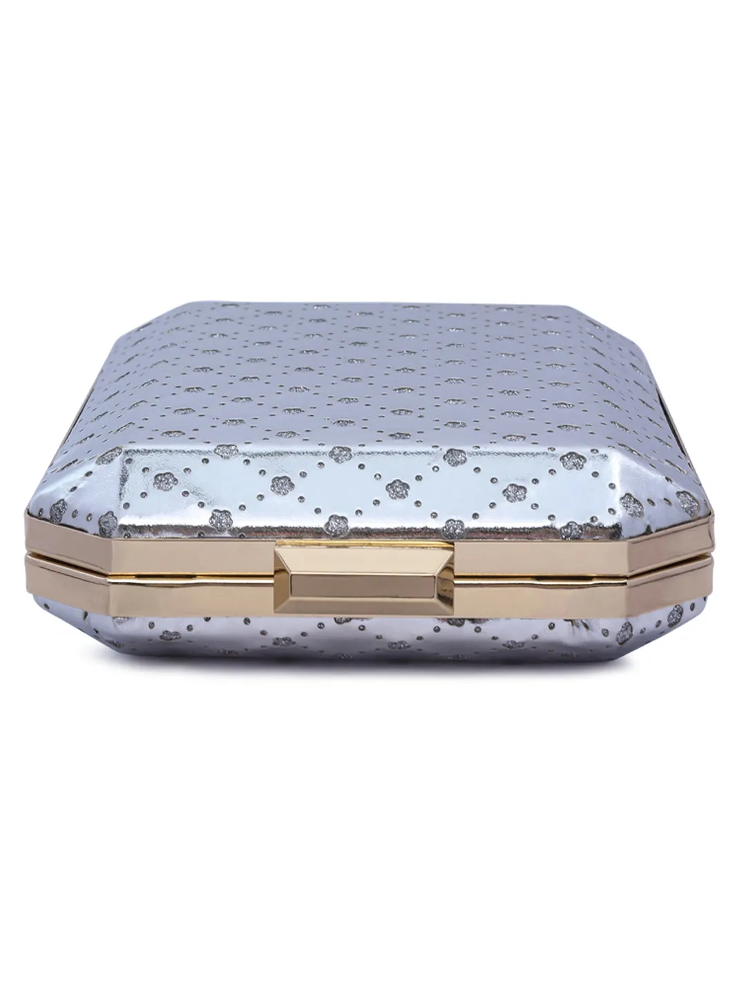 Metallic Cut Out Clutch Bag