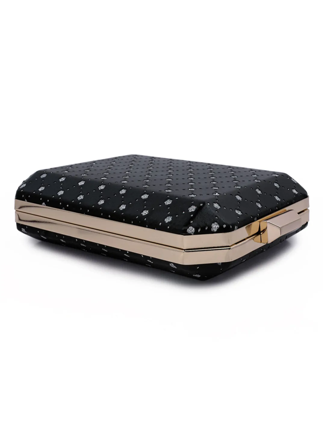 Metallic Cut Out Clutch Bag