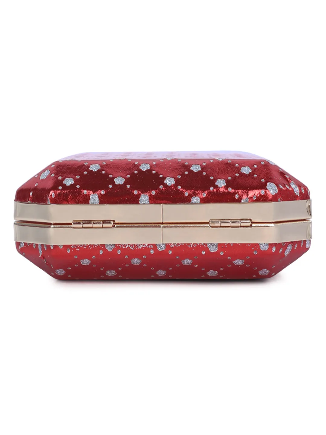 Metallic Cut Out Clutch Bag