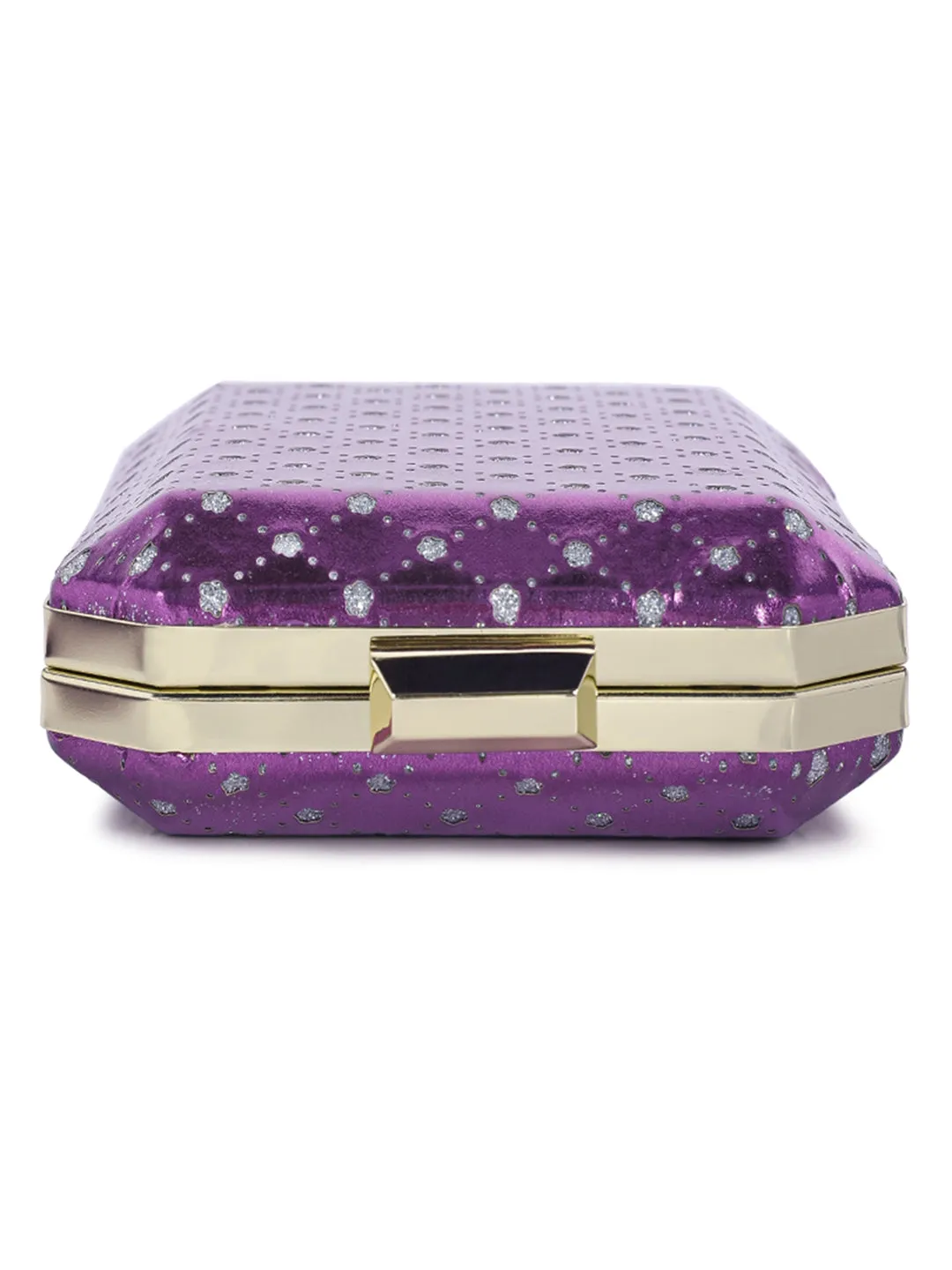 Metallic Cut Out Clutch Bag