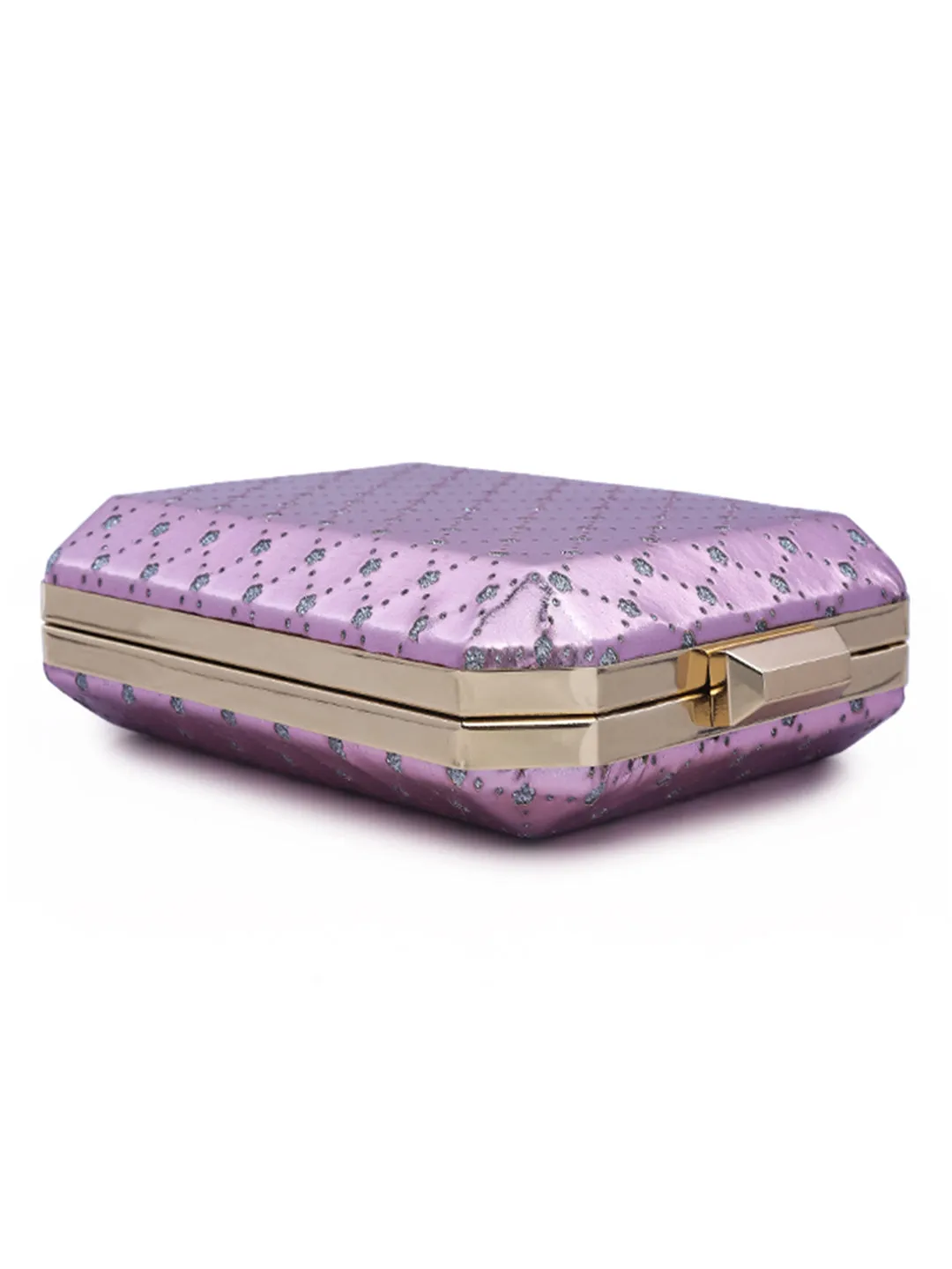 Metallic Cut Out Clutch Bag