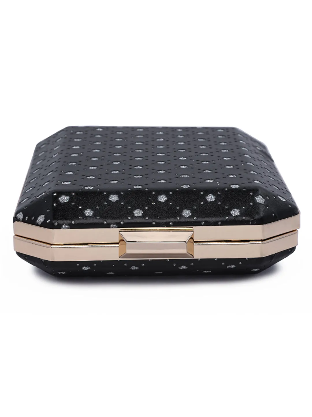 Metallic Cut Out Clutch Bag