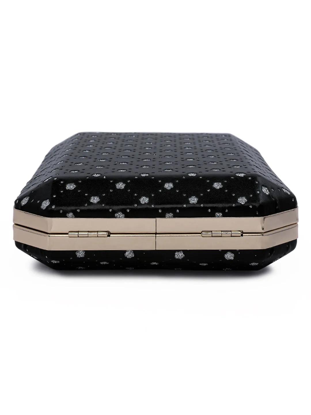 Metallic Cut Out Clutch Bag