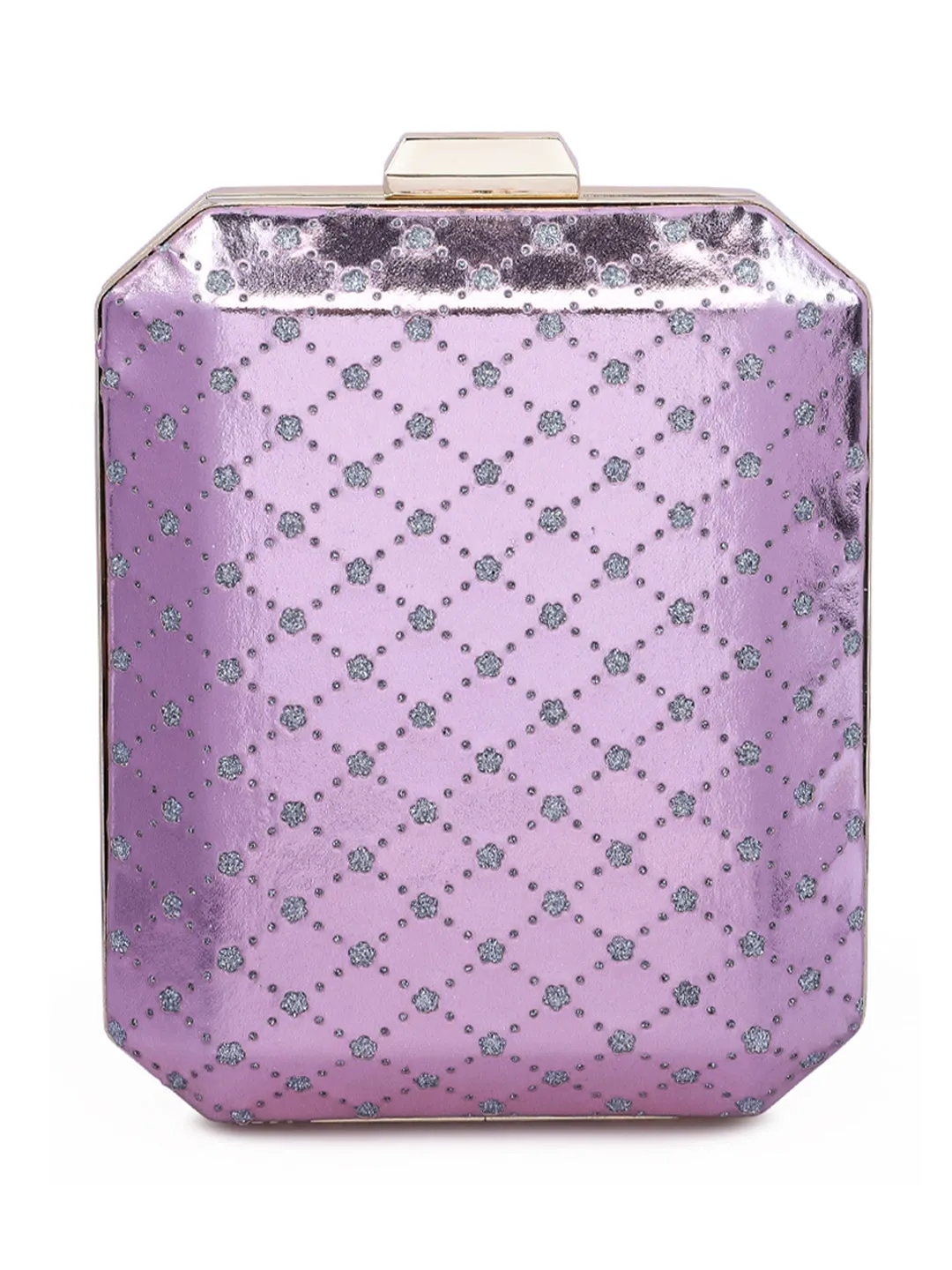 Metallic Cut Out Clutch Bag
