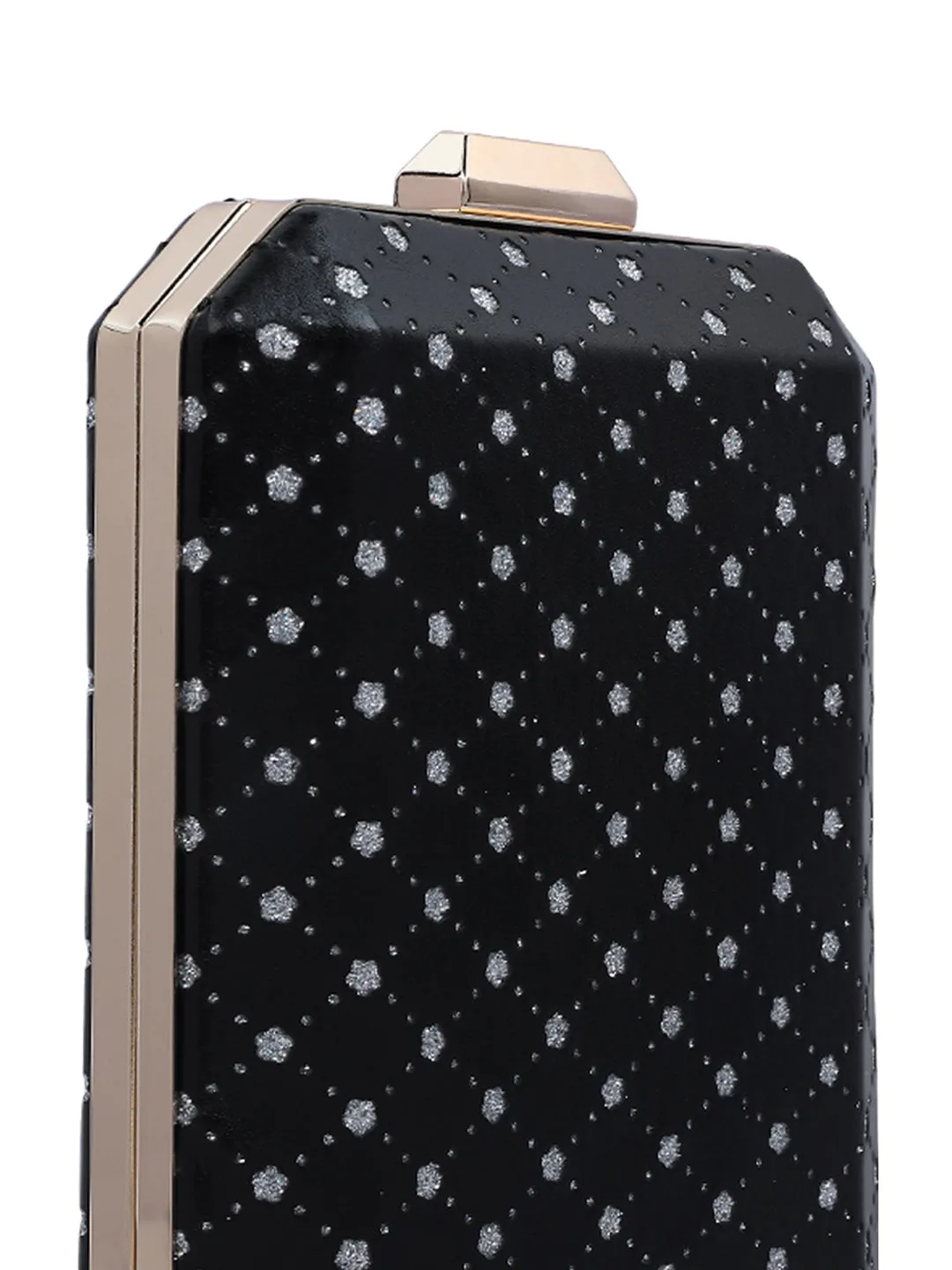 Metallic Cut Out Clutch Bag