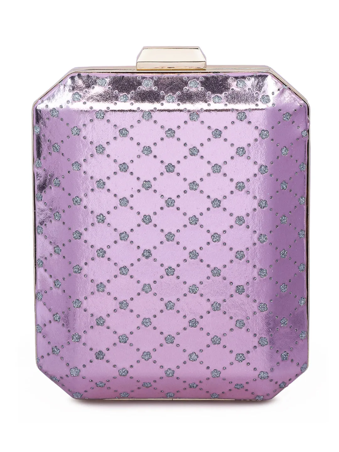 Metallic Cut Out Clutch Bag