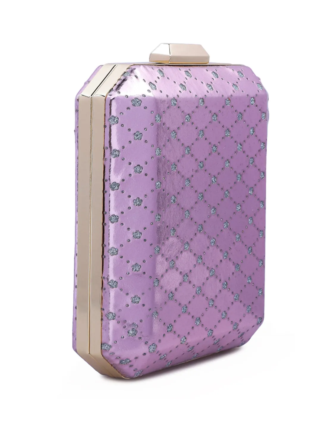 Metallic Cut Out Clutch Bag