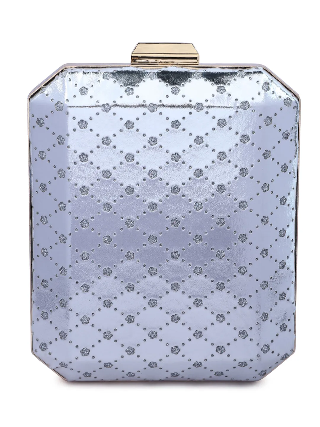 Metallic Cut Out Clutch Bag