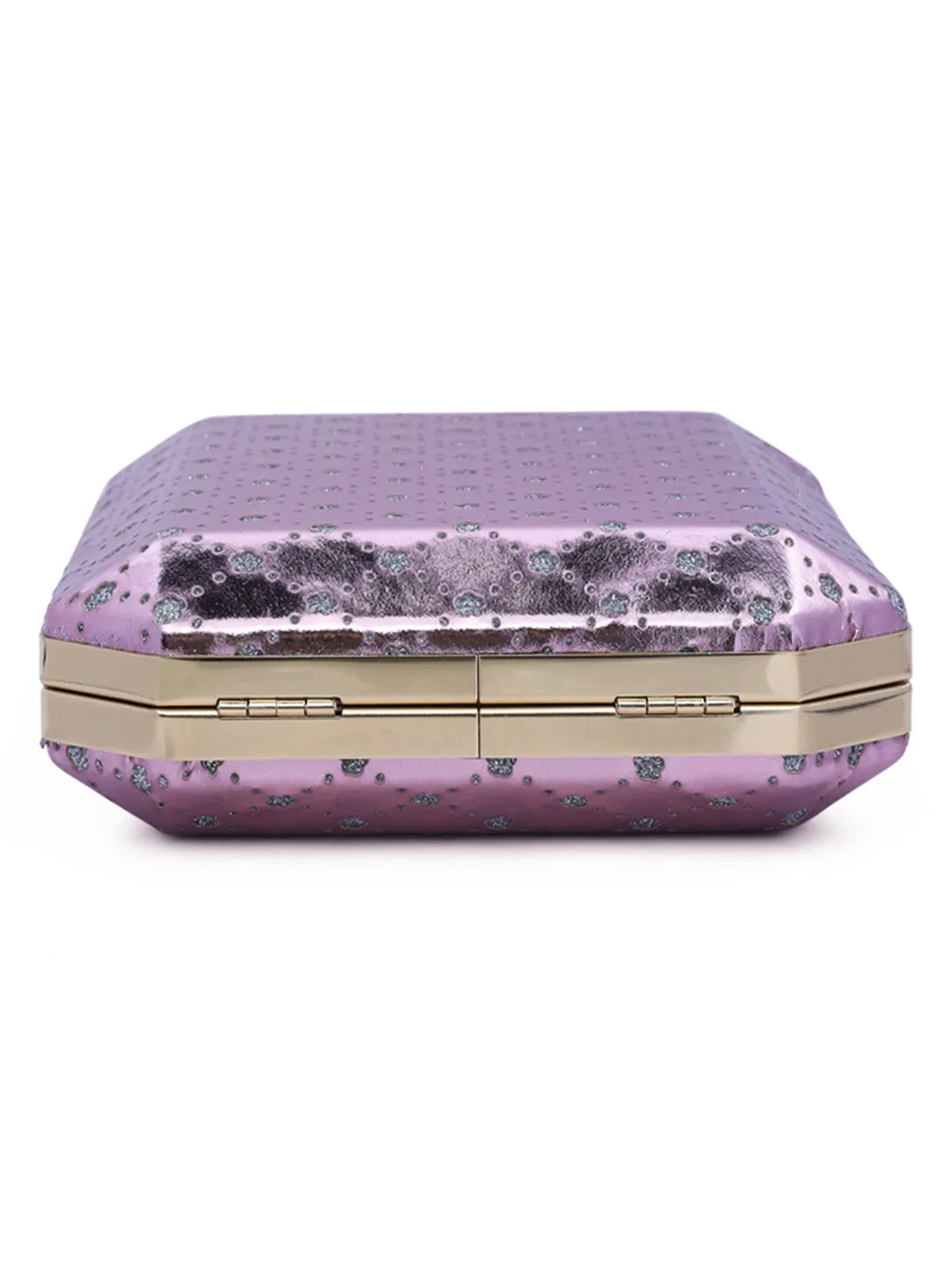 Metallic Cut Out Clutch Bag