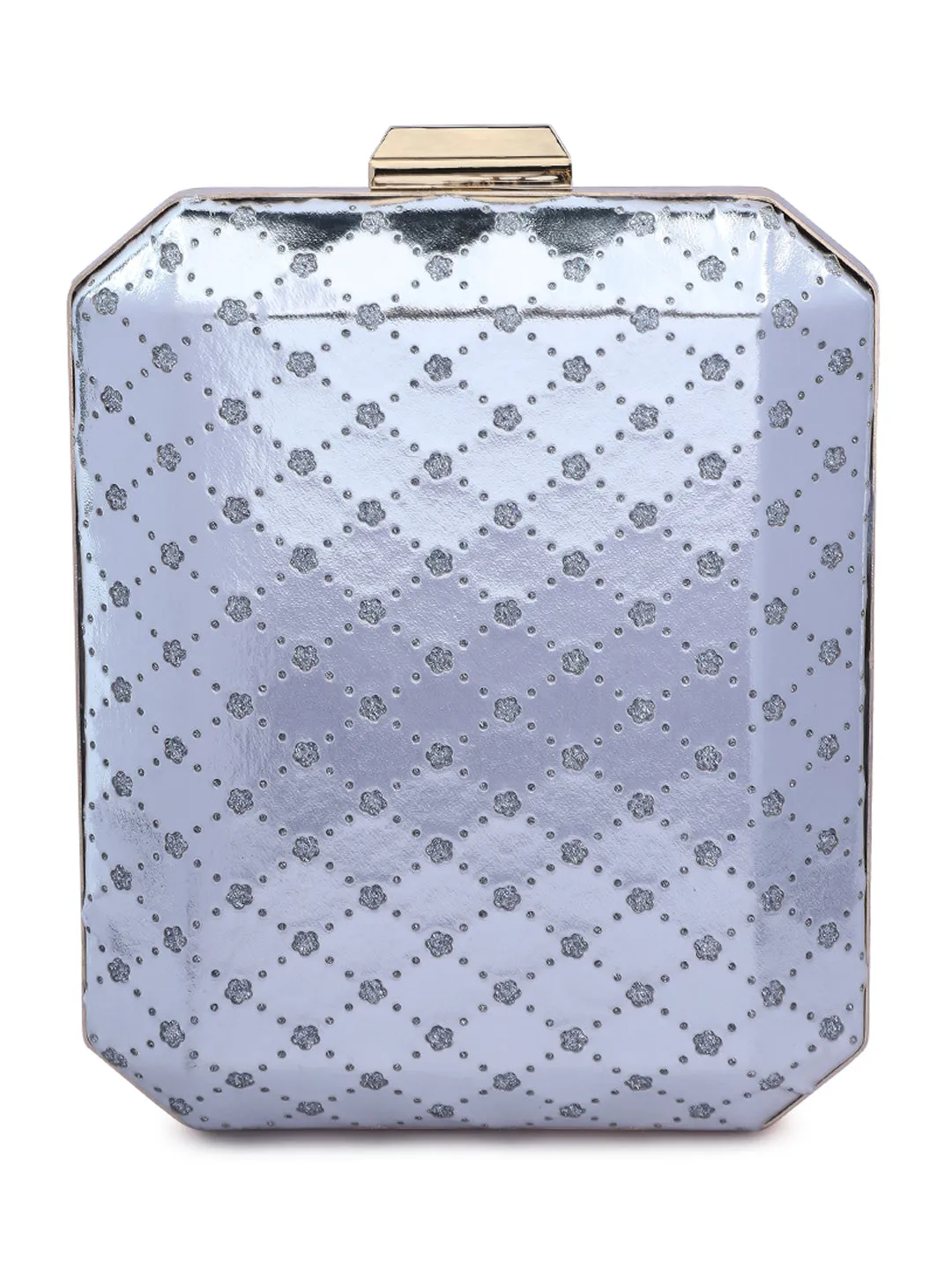 Metallic Cut Out Clutch Bag