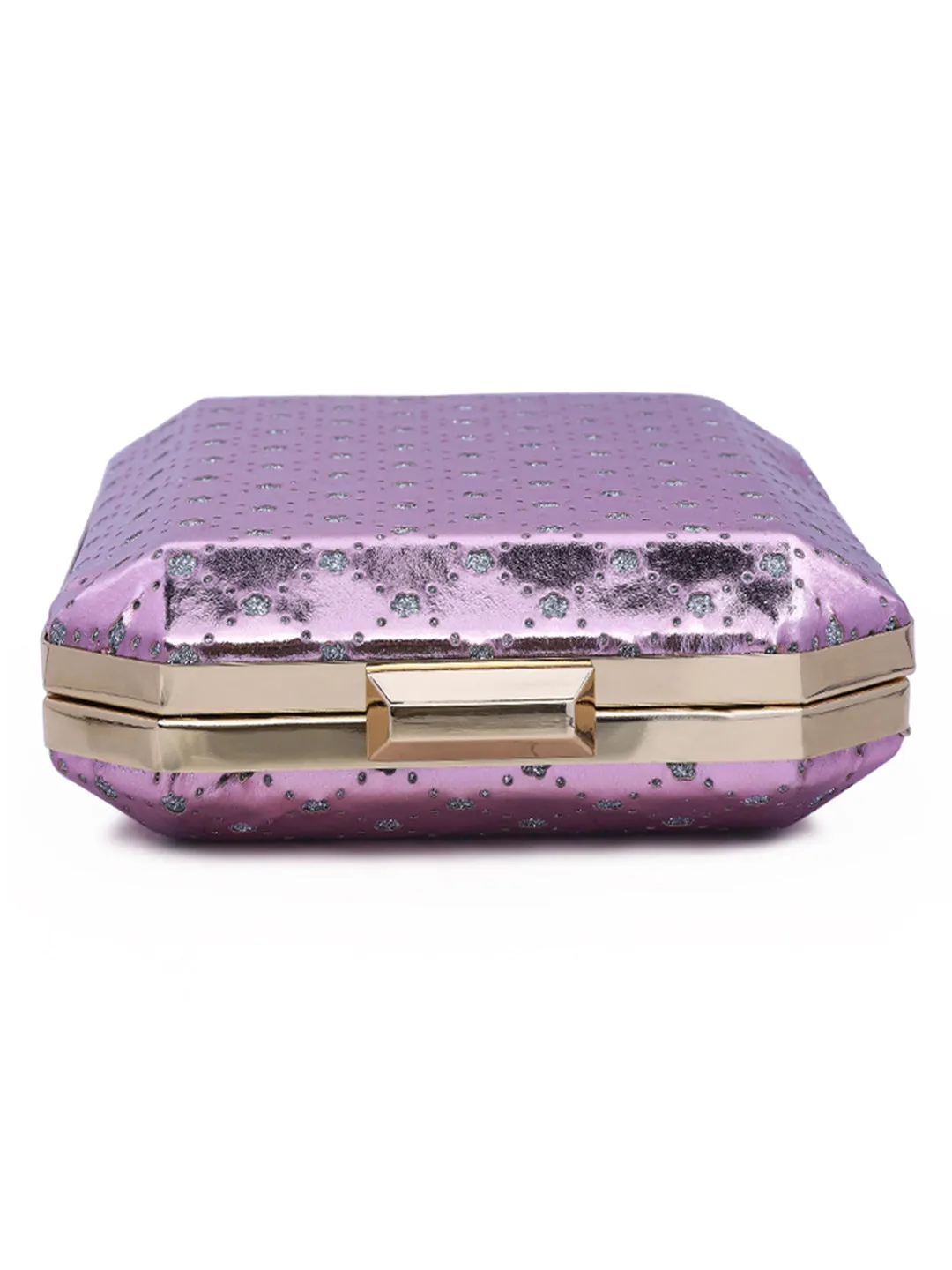 Metallic Cut Out Clutch Bag