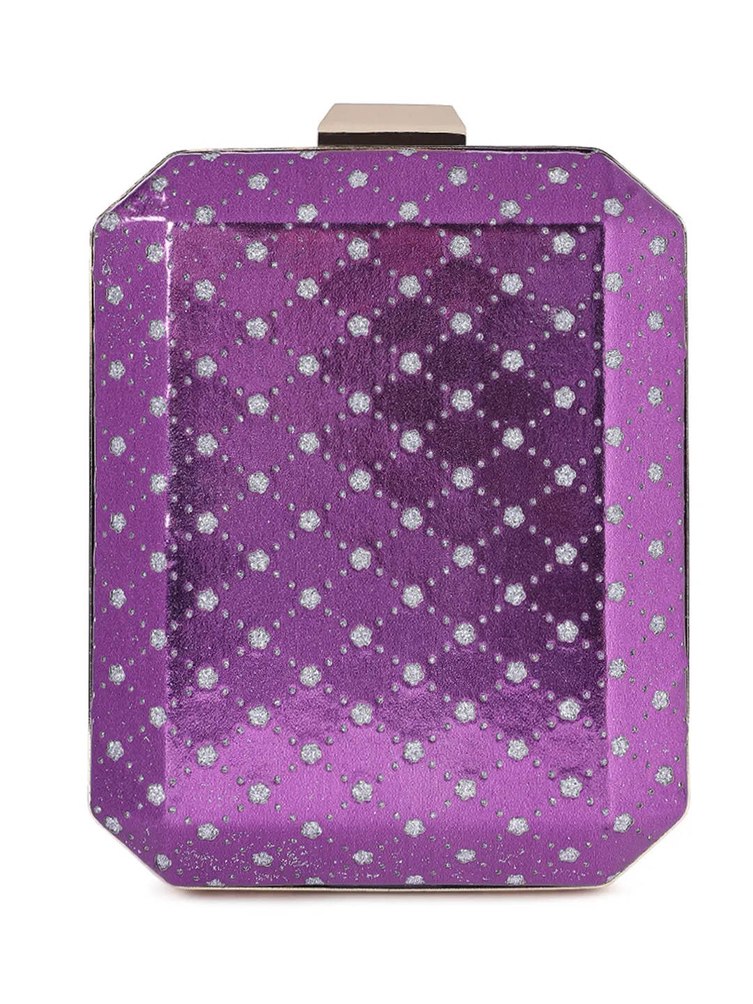 Metallic Cut Out Clutch Bag